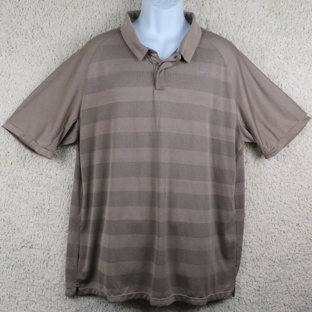 Three Sixty Six* Men's Short Sleeve 3 Snap Button Polo Golf Shirt~‎ Size 2XL